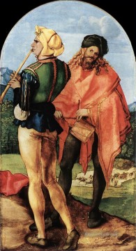 Zwei Musiker Nothern Renaissance Albrecht Dürer Ölgemälde